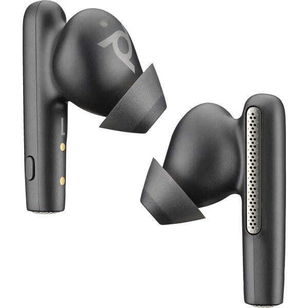 HP POLY Voyager Free 60+ UC Carbon Black Earbuds +BT700 USB-C Adapter +Touchscreen-Ladeetui, Kabellos, Anrufe/Musik, Kopfhörer, Schwarz
