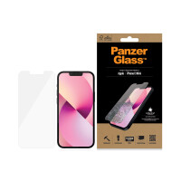 PanzerGlass ® Displayschutzglas iPhone 13 Mini | Standard Fit, Apple, Apple - iPhone 13 Mini, Trockene Anwendung, Kratzresistent, Schockresistent, Antibakteriell, Transparent, 1 Stück(e)