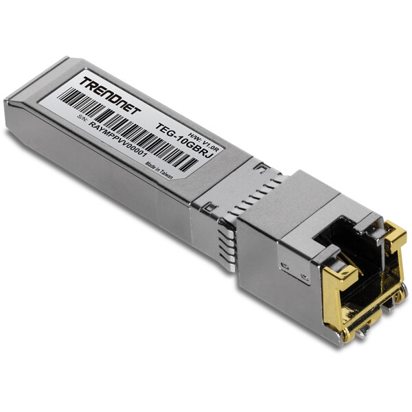 TRENDnet TEG-10GBRJ, Kupfer, 10000 Mbit/s, RJ-45, SFP+, 100 m, Gigabit Ethernet