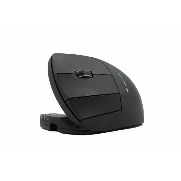 Contour Design Unimouse, links, drahtlos, Linkshändig, Vertikale Ausführung, RF Wireless + Bluetooth + USB Type-C, 4000 DPI, Schwarz