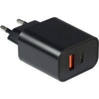Inter-Tech PD-2120, Drinnen, AC, 12 V, Schwarz