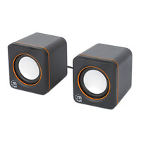 Manhattan USB-Lautsprecher - 2600 Series schwarz/orange