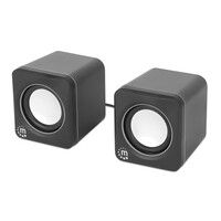 Manhattan USB-Lautsprecher - 2600 Series schwarz/silber