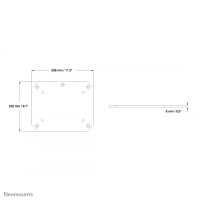 Neomounts Bodenplatte, Stahl, Silber, Verschrauben,...