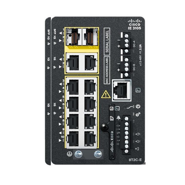 Cisco Catalyst IE3105, Managed, L2, Gigabit Ethernet (10/100/1000), Rack-Einbau