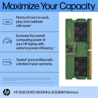 HP 8GB DDR5 5600 SODIMM Mem