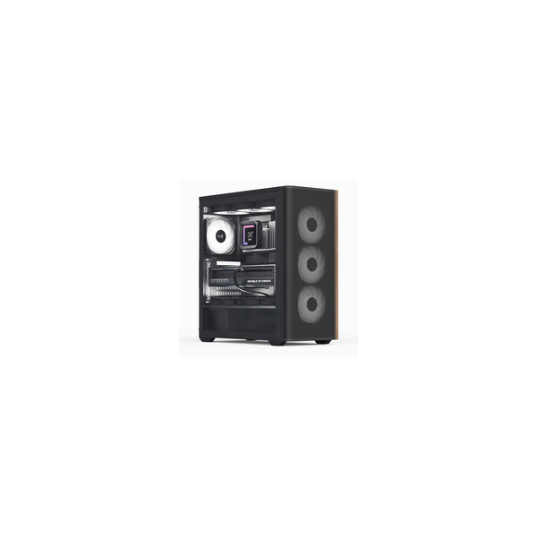 AEROCOOL ADVANCED TECHNOLOGIES Geh Midi D501A-G-BK-v2 B/Wood/ATX - Midi/Minitower - ATX