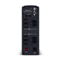 CyberPower Systems CyberPower CP1200EIPFCLCD Line-Interactive USV 1200VA/720W Reine Sinuswelle, AVR, LCD, USB (HID), DB9, RJ45 Lan Protection, Ausgang (2) Schuko (4) IEC, Expansion Port für opt. Netzwerkkomunikation, Line-Interaktiv, 1,2 kVA, 720 W, Sine,