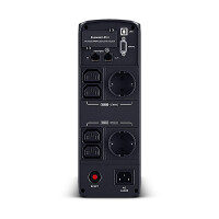CyberPower Systems CyberPower CP1200EIPFCLCD Line-Interactive USV 1200VA/720W Reine Sinuswelle, AVR, LCD, USB (HID), DB9, RJ45 Lan Protection, Ausgang (2) Schuko (4) IEC, Expansion Port für opt. Netzwerkkomunikation, Line-Interaktiv, 1,2 kVA, 720 W, Sine,