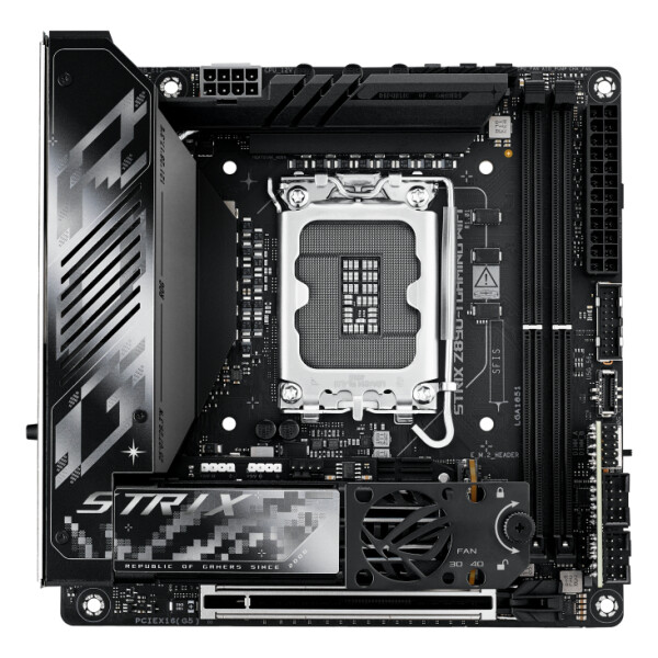 ASUS ROG STRIX Z890-I GAMING WIFI, Intel, LGA 1851 (Socket V1), Intel Core Ultra (Series 2), DDR5-SDRAM, 96 GB, DIMM
