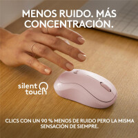 Logitech M240, Beidhändig, Bluetooth, Pink