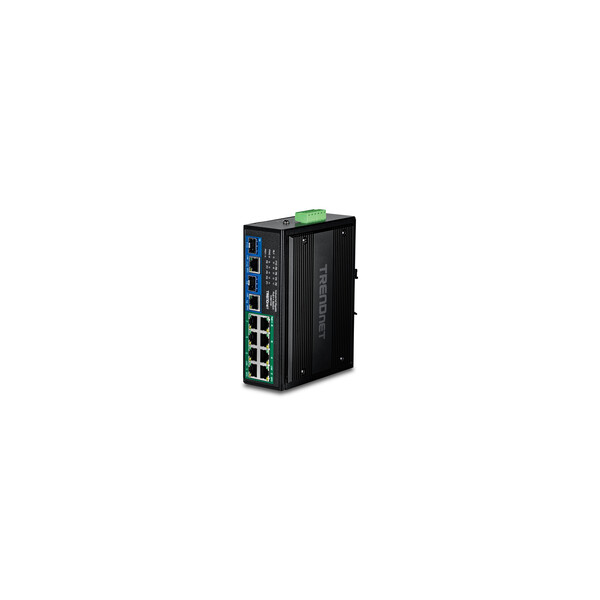TRENDnet Industrial 400W PoE++ DIN-Rail Swit - Switch - 1 Gbps