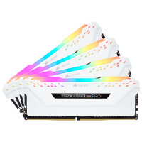 Corsair Vengeance CMW32GX4M4C3600C18W, 32 GB, 4 x 8 GB, DDR4, 3600 MHz, 288-pin DIMM, Weiß