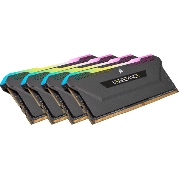 Corsair Vengeance RGB Pro CMH32GX4M4D3600C18, 32 GB, 4 x 8 GB, DDR4, 3600 MHz, 288-pin DIMM