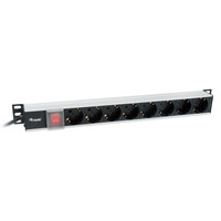 Equip Steckdosenleiste 19" 1HE 8fach Schukon. 3.0m...