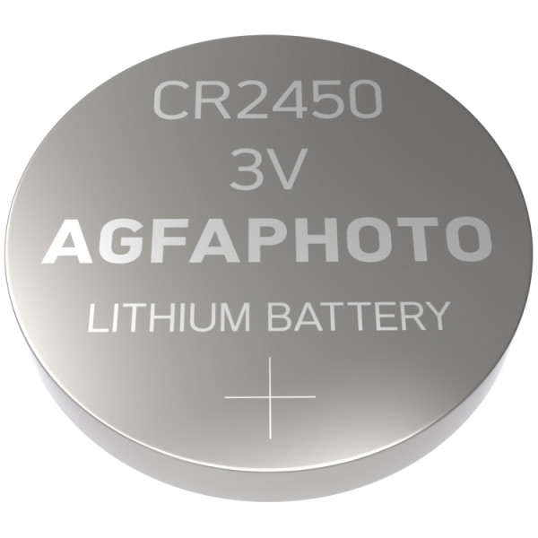 AgfaPhoto 150-803258, Einwegbatterie, CR2450, Lithium, 3 V, 5 Stück(e), Silber