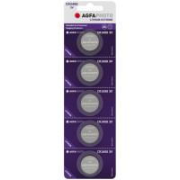 AgfaPhoto 150-803258, Einwegbatterie, CR2450, Lithium, 3 V, 5 Stück(e), Silber