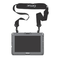 GETAC GMS2X9, Tablet, Polyester, Schwarz, D-Ring-Verschluss, 153 cm, 38 mm