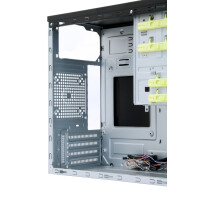 Chieftec HT-01B-OP, Mini Tower, PC, Schwarz, micro ATX, Aluminium, Heimbüro