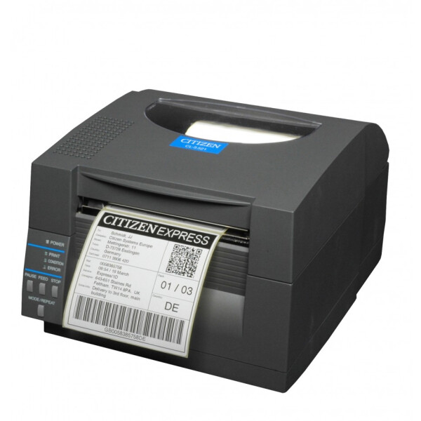 Citizen CL-S521II, Thermodirekt, 203 x 203 DPI, 150 mm/sek, Kabelgebunden, Schwarz