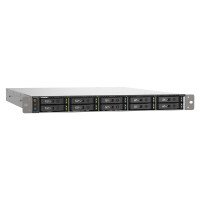 QNAP TS-h1090FU, NAS, Rack (1U), EPYC, 7302P, Schwarz, Grau