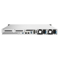 QNAP TS-h1090FU, NAS, Rack (1U), EPYC, 7302P, Schwarz, Grau