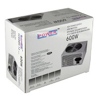 LC-Power LC600H-12 V2.31, 600 W, Aktiv, 24 A, 20 A, 20 A, 24 A