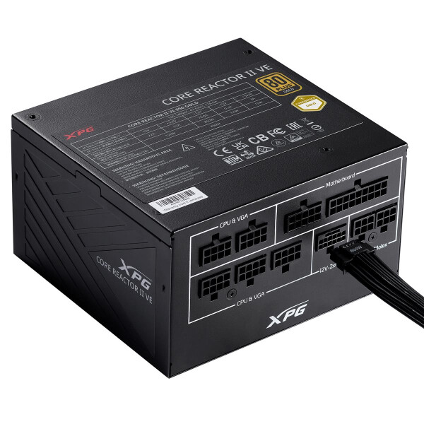 XPG COREREACTOR II VE 650W Netzteil, 650 W, 100 - 240 V, 47 - 63 Hz, 10 A, 20 A, 54,1 A