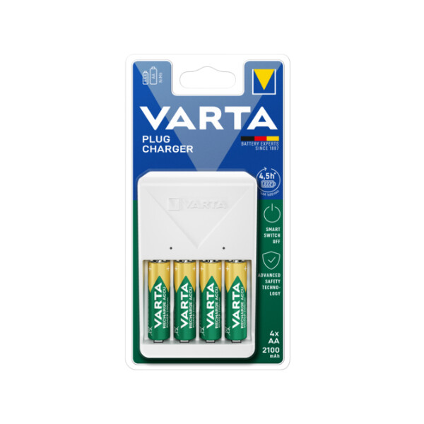 Varta 57657 101 451, Nickel-Metallhydrid (NiMH), Kurzschluß, 4 Stück(e), Akkus/Batterien enthalten
