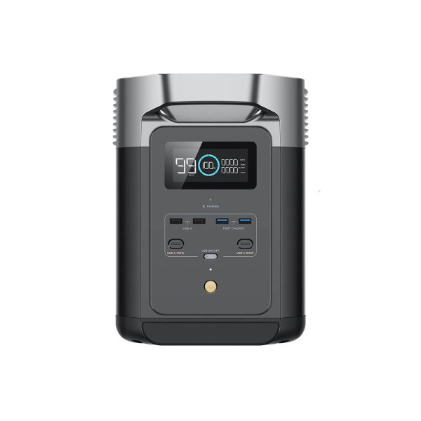 Ecoflow DELTA 2, Lithium-Eisen-Phosphat (LiFePO4), AC, Zigarettenanzünder, Gleichstrom, Solar, 1024 Wh, 1800 W, 1800 W, 2700 W