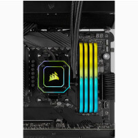 Corsair Vengeance RGB CMG32GX4M2E3200C16, 32 GB, 2 x 16 GB, DDR4, 3200 MHz, 288-pin DIMM, Schwarz