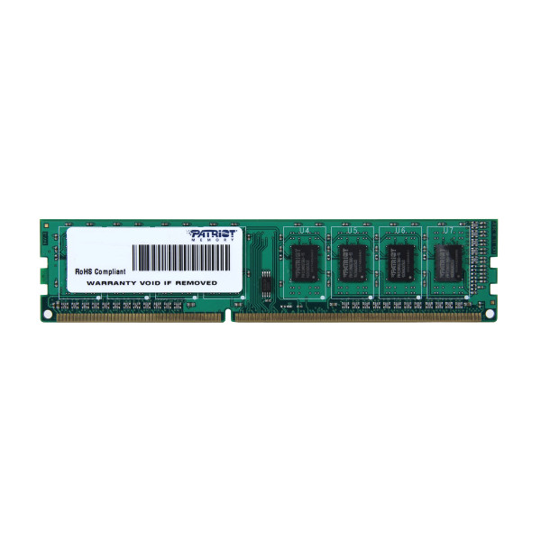 PATRIOT Memory 4GB PC3-10600, 4 GB, 1 x 4 GB, DDR3, 1333 MHz, 240-pin DIMM
