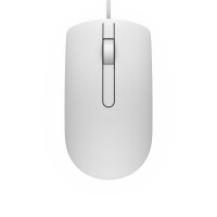 Dell MS116, Beidhändig, Optisch, USB Typ-A, 1000 DPI, Weiß