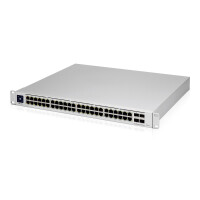 Ubiquiti UniFi Pro 48-Port PoE, Managed, L2/L3, Gigabit Ethernet (10/100/1000), Power over Ethernet (PoE), Rack-Einbau, 1U