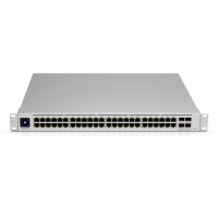 Ubiquiti UniFi Pro 48-Port PoE, Managed, L2/L3, Gigabit Ethernet (10/100/1000), Power over Ethernet (PoE), Rack-Einbau, 1U