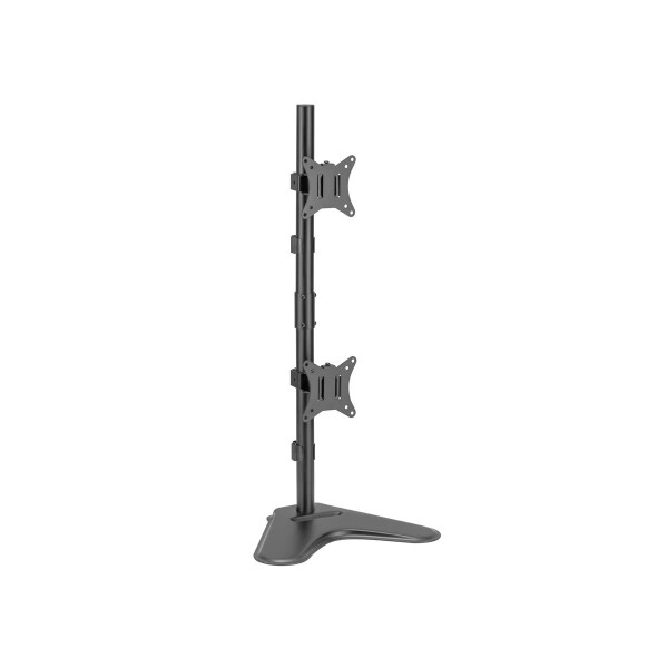 Equip 17"-32" Dual-Vertikal-Monitor-Tischständer, 9 kg, 43,2 cm (17"), 81,3 cm (32"), 100 x 100 mm, Höhenverstellung, Schwarz