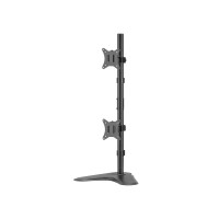 Equip 17"-32" Dual-Vertikal-Monitor-Tischständer, 9 kg, 43,2 cm (17"), 81,3 cm (32"), 100 x 100 mm, Höhenverstellung, Schwarz