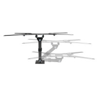 Equip 23"-55" Vollbewegliche TV-Wandhalterung, 100 x 100 mm, 400 x 400 mm, -8 - 5°, -90 - 90°, Edelstahl, Schwarz