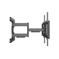 Equip 43"-100" Full Motion TV Wandhalterung, 200 x 200 mm, 800 x 400 mm, -10 - 5°, -60 - 60°, Kunststoff, Edelstahl, Schwarz