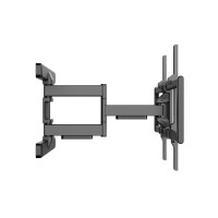 Equip 43"-100" Full Motion TV Wandhalterung, 200 x 200 mm, 800 x 400 mm, -10 - 5°, -60 - 60°, Kunststoff, Edelstahl, Schwarz