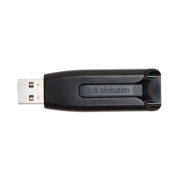 Verbatim V3 - USB 3.0-Stick 256 GB - Schwarz, 256 GB, USB Typ-A, 3.2 Gen 1 (3.1 Gen 1), Dia, 10 g, Schwarz