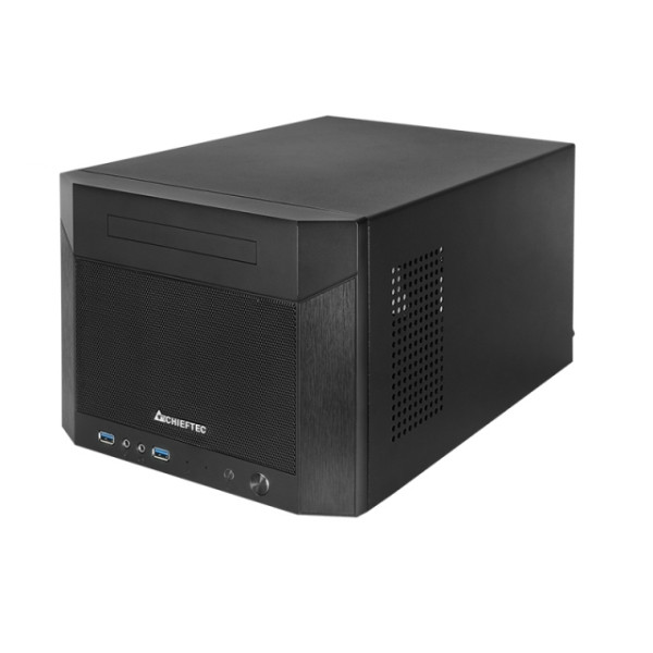 Chieftec CN-01B-OP, Cube, PC, Schwarz, Mini-ITX, SPCC, Heimbüro
