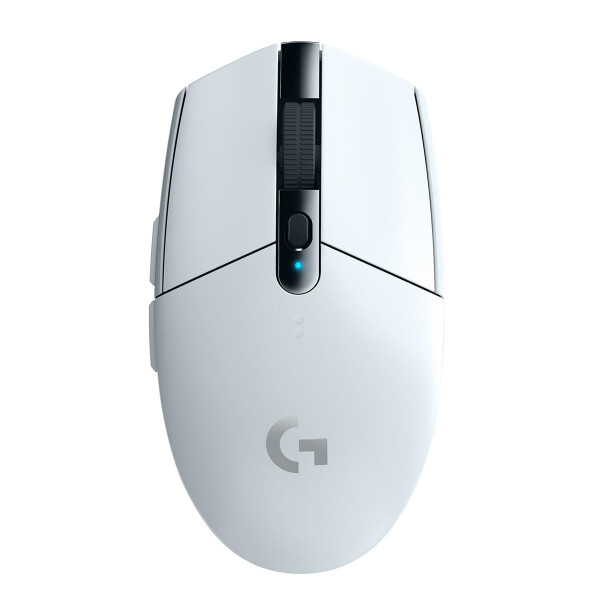 Logitech G G305, rechts, Optisch, RF Wireless + Bluetooth, 12000 DPI, 1 ms, Weiß