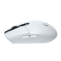 Logitech G G305, rechts, Optisch, RF Wireless + Bluetooth, 12000 DPI, 1 ms, Weiß