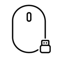 HP Optische 2,9 M USB-Maus - Optisch - USB Typ-A - Schwarz