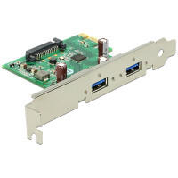 Delock 89391, PCIe, USB 3.2 Gen 1 (3.1 Gen 1), 5 Gbit/s,...