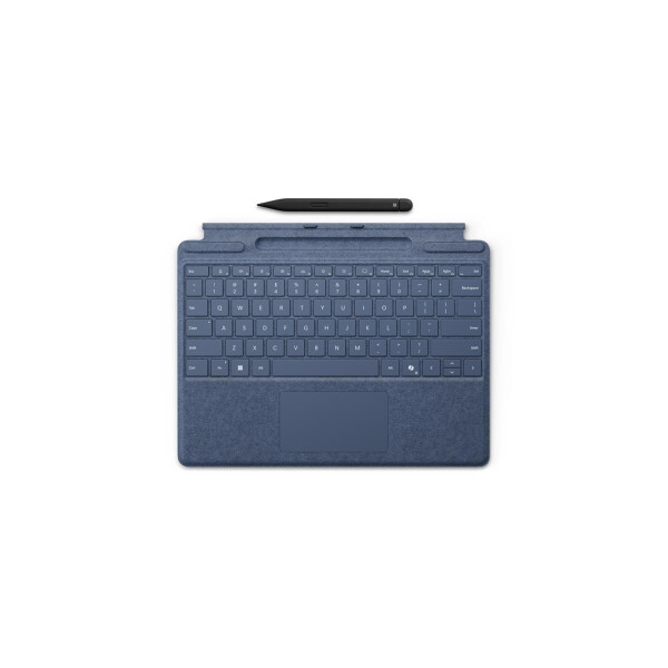 Microsoft Surface Pro Keyboard with Slim Pen, QWERTZ, Deutsch, Touchpad, Microsoft, Surface Pro 10; Surface Pro 9; Surface Pro 8; Surface Pro X, Blau