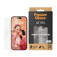 PanzerGlass ® Displayschutz iPhone 15 | Classic Fit,...