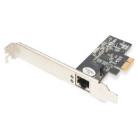 DIGITUS Single Port 2,5 Gigabit Ethernet Netzwerkkarte, RJ45, PCI Express, Realtek Chipsatz