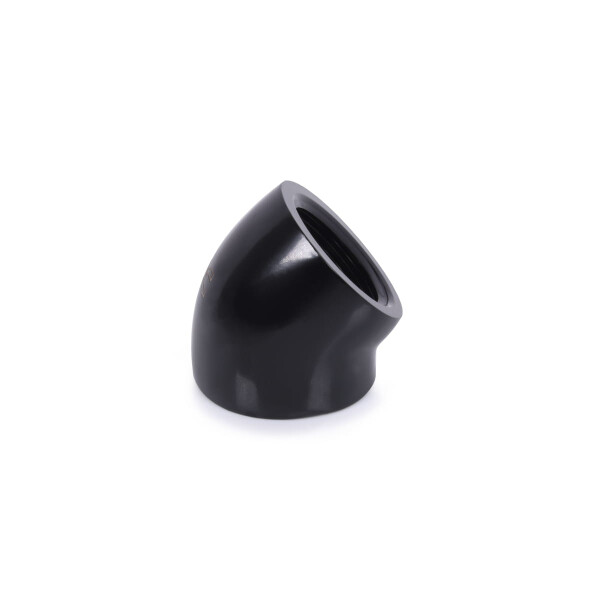 Alphacool 17592, Schlauchanschluss, Messing, Schwarz, 1/4", 45°, 21 mm